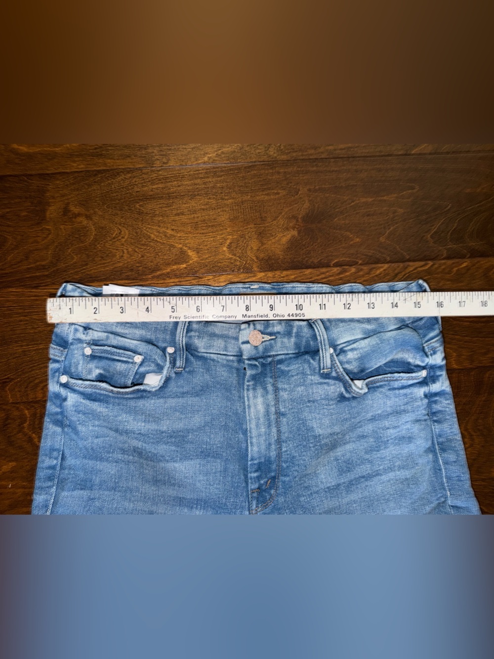 Mother Jeans Women's High Waisted Looker Ankle Fray Jeans Deep Breaths Size 32 - Picture 11 of 13